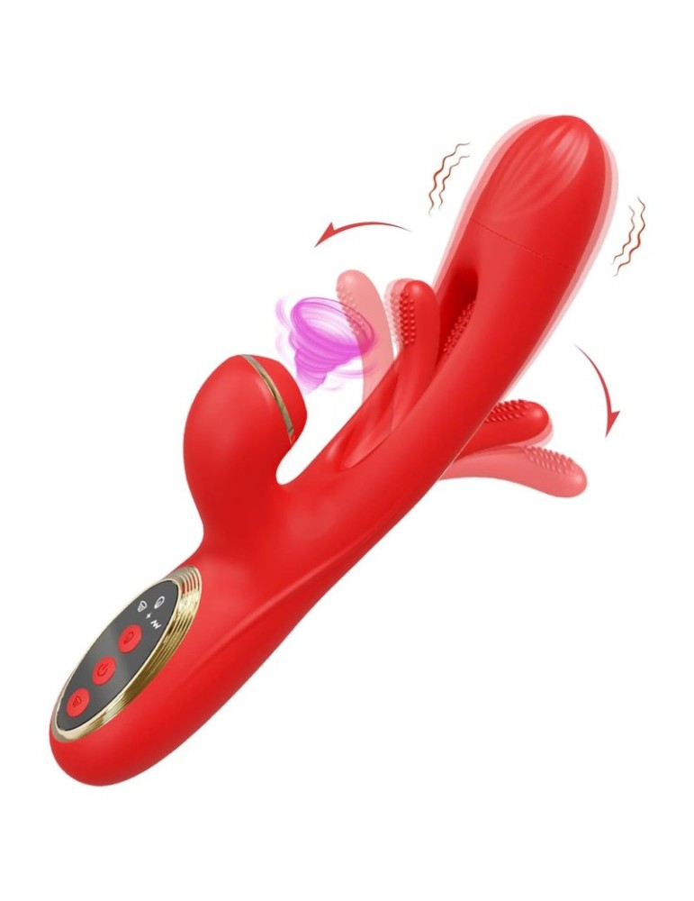 Vibro Rabbit Clitsuck 13 x 3.6cm Rouge