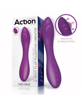 Vibro G-Spot Flap Pulsator 22cm Violet