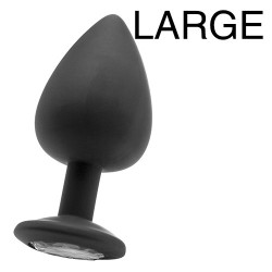 Plug Diamond Extra Large – 8 x 4.4 cm Noir