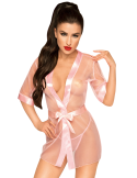 Peignoir et ceinture satinée Rose Midnight mirage - PH0071PNK