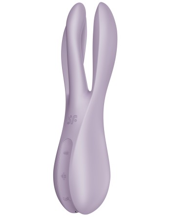 Stimulateur de clitoris vibrant Threesome 2 Satisfyer Violet