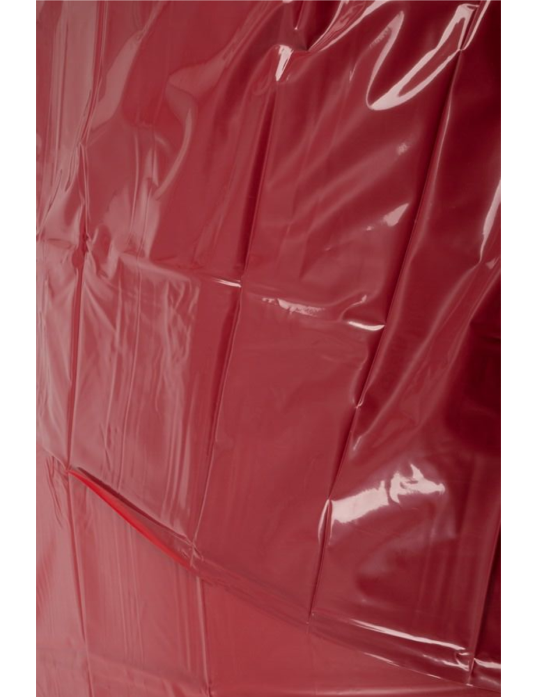 Drap de lit en vinyle rouge 200 x 230 cm - R250422