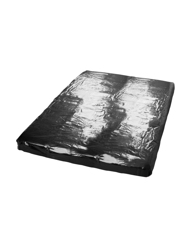 Drap de lit en vinyle noir 200 x 230 cm  - R250465 Drap de lit en vinyle noir 200 x 230 cm  - R250465