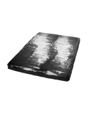 Drap de lit en vinyle noir 200 x 230 cm  - R250465