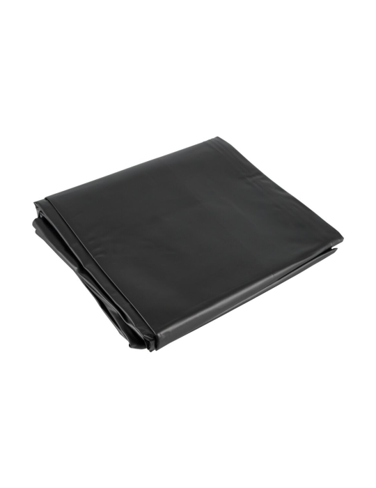 Drap de lit en vinyle noir 200 x 230 cm  - R250465
