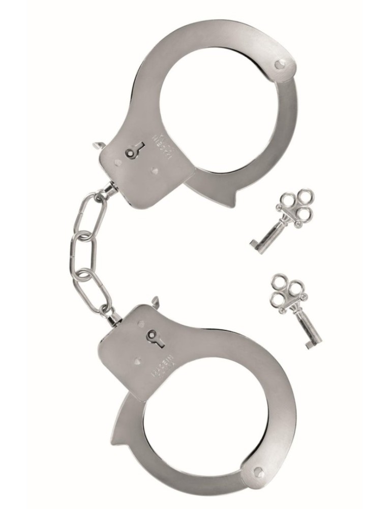 Menottes pour poignet en métal avec 2 clefs pour utilisateurs confirmés - CC570414008000 Menottes pour poignet en métal avec 2 clefs pour utilisateurs confirmés - CC570414008000