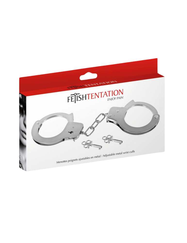 Menottes pour poignet en métal avec 2 clefs pour utilisateurs confirmés - CC570414008000