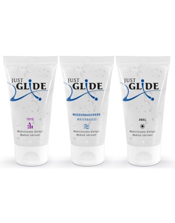 Pack 3 Lubrifiants Eau Just Glide 50ml