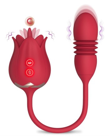 Stimulateur de clitoris et Point G Rose Egg 9 x 3cm