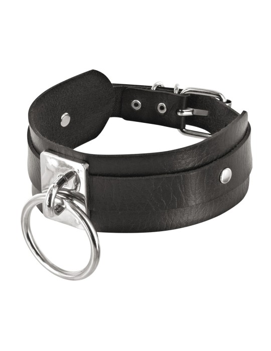 Collier fétichiste avec anneau métal pour laisse - CC6060110010 Collier fétichiste avec anneau métal pour laisse - CC6060110010