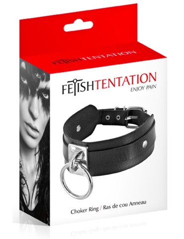 Collier fétichiste avec anneau métal pour laisse - CC6060110010 2
