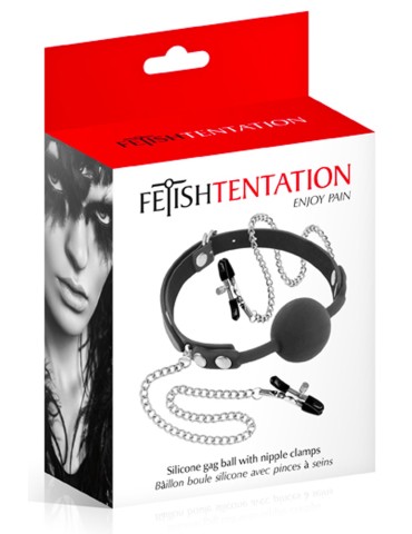 Baillon à boule avec pinces à seins - CC5700660010 2