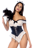 Costume sexy de soubrette 2 pièces - MAL60058COS