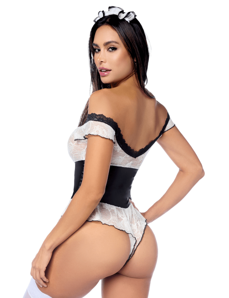 Costume sexy de soubrette 2 pièces - MAL60058COS