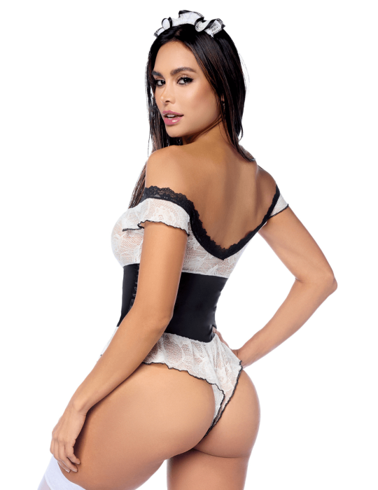 Costume sexy de soubrette 2 pièces - MAL60058COS