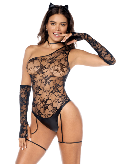 Costume sexy de chatte 5 pièces - MAL60062COS Costume sexy de chatte 5 pièces - MAL60062COS