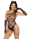 Costume sexy de chatte 5 pièces - MAL60062COS