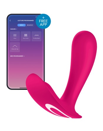 Stimulateur connecté Satisfyer Top Secret 9 x 3cm Rose