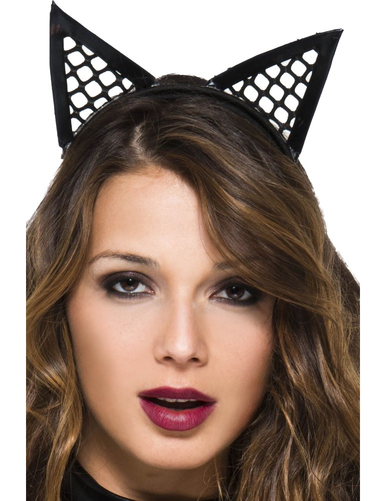 Oreilles de chatte pointues filet - ML70854BLK Oreilles de chatte pointues filet - ML70854BLK