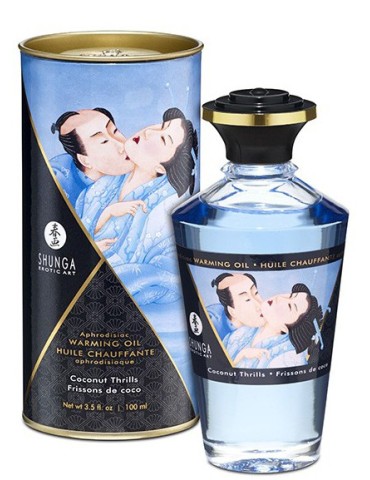 Huile de massage Chauffante Aphrodisiaque - Frisson COCO 100 mL 