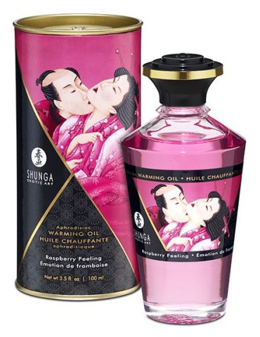 Huile de massage Chauffante Aphrodisiaque - Émotion de FRAMBOISE 100 ml