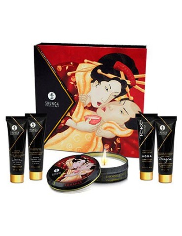 Coffret Ensemble Secret de Geisha - Vin pétillant à la fraise
