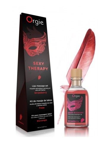 Huile de massage embrassable Sexy Therapy Fraise 100ml