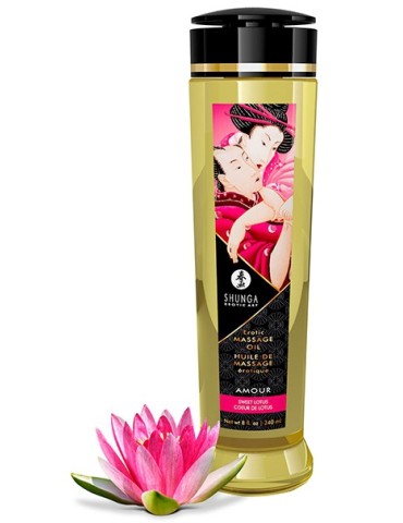 Huile de massage Amour Coeur de Lotus 240mL