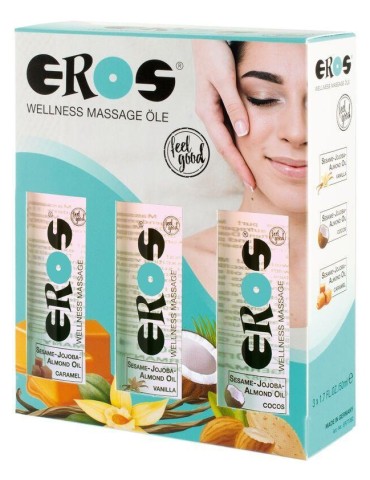Lot de 3 Huiles de massage Eros 50ml