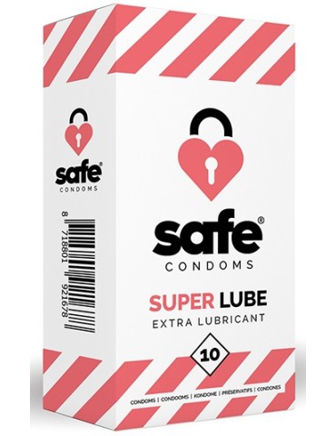 Préservatifs lubrifiés SUPER LUBE Safe x10