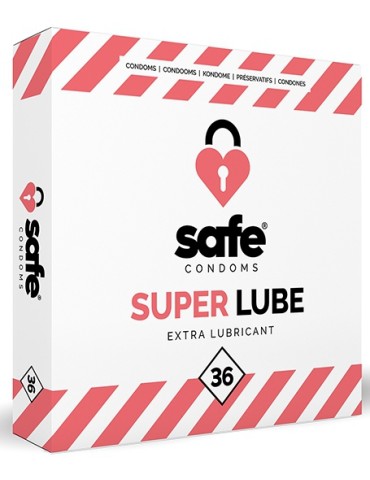Préservatifs lubrifiés SUPER LUBE Safe x36