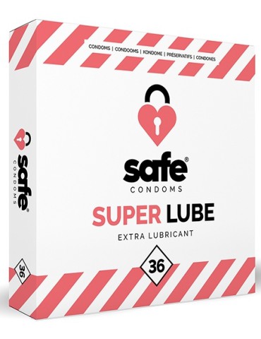 PrÃ©servatifs lubrifiÃ©s SUPER LUBE Safe x36