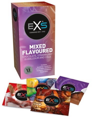 Préservatifs aromatisés Mixed Flavours x12
