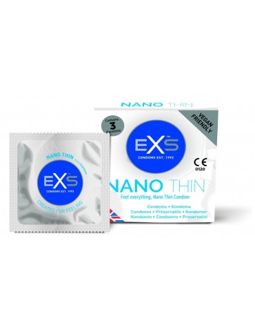 Préservatifs fins Nano Thin x3