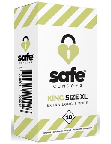 Préservatifs en latex King Size XL SAFE x10