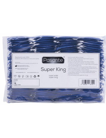 Préservatifs XXL Super King Pasante x144