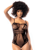 Body résille noire - MAL1103BLK