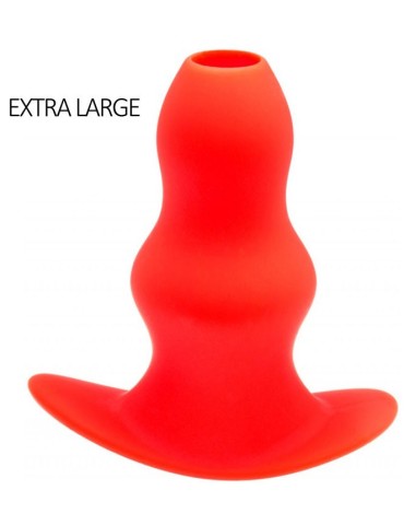 Plug Tunnel Stretch Rouge Extra large 16 x 7.5cm