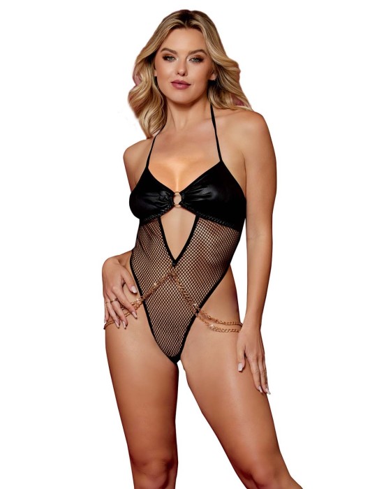 Body string avec chaine doré à la taille - DG13294BLK Body string avec chaine doré à la taille - DG13294BLK