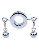 Ballstretcher en métal avec Boules Testicle S 32mm - Hauteur 12mm - Poids 325g Argenté