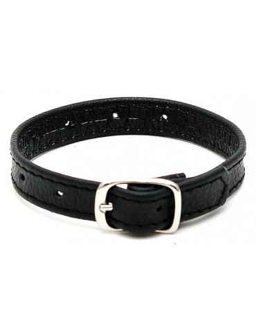 Cockring en cuir Lux Up Noir