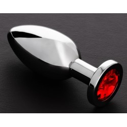 Plug bijou anal Butty L 9 x 3.8cm Rouge