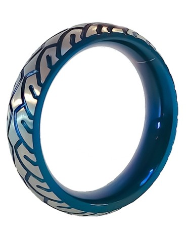 Cockring en métal Blue Racer