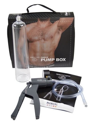 Kit Pompe à pénis Pump Box Mr B 23cm