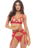 Ensemble 3 pièces rouge - REN53050-TRED