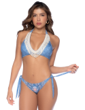 Bikini Denim Bohème avec Franges - MAL67155WDNP
