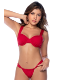 Bikini Rouge avec Armatures - MAL67117RED