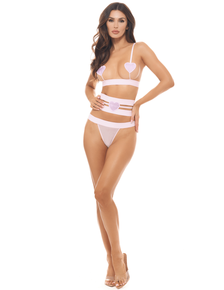 Ensemble 3 pièces rose pastel - REN53051-FTRL