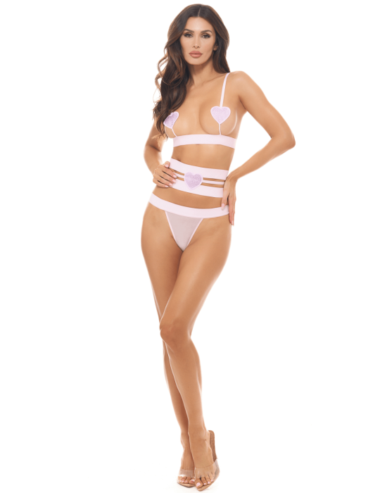 Ensemble 3 pièces rose pastel - REN53051-FTRL