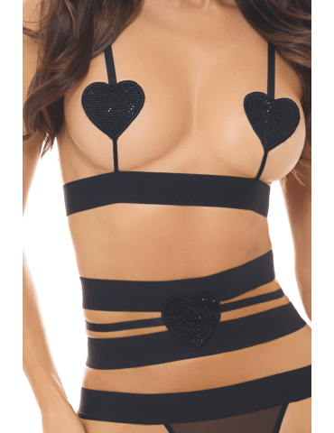 Ensemble 3 pièces noir - REN53051-BLK 2